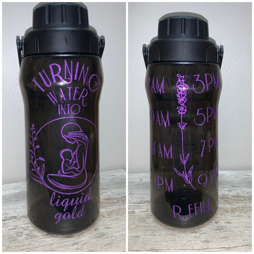 Lavender Breastfeeding Momma Water Intake Bottle